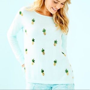 Lilly Pulitzer Caralynn Sweater Pineapple Intarsia